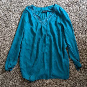 Teal Women's dress top